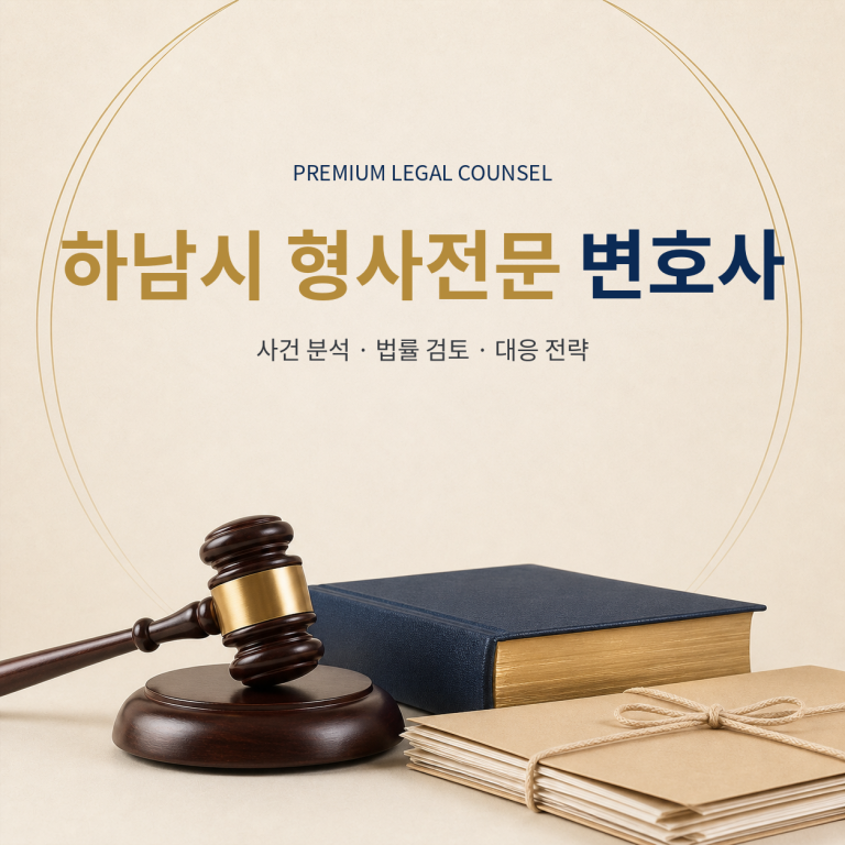 하남시 형사전문 변호사