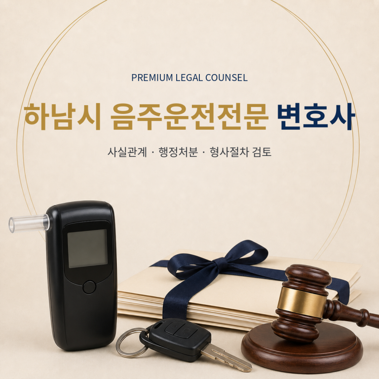 하남시 음주운전전문 변호사